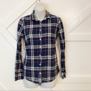 J. Crew The Perfect Shirt Plaid Button Down Sz S